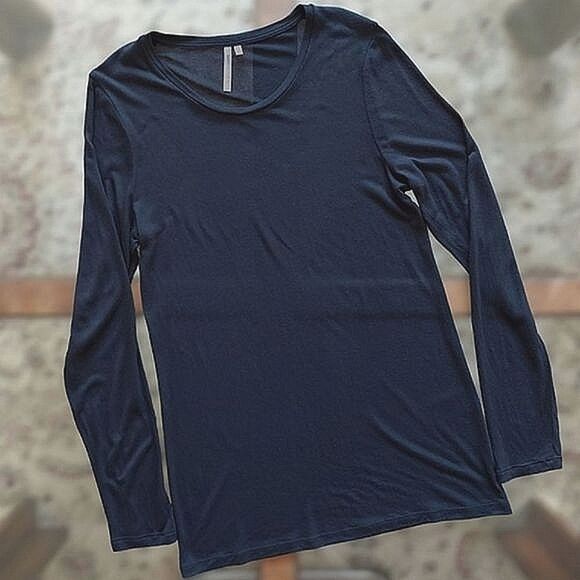 Banana Republic black modal long sleeve longline t-shirt - Picture 4 of 12